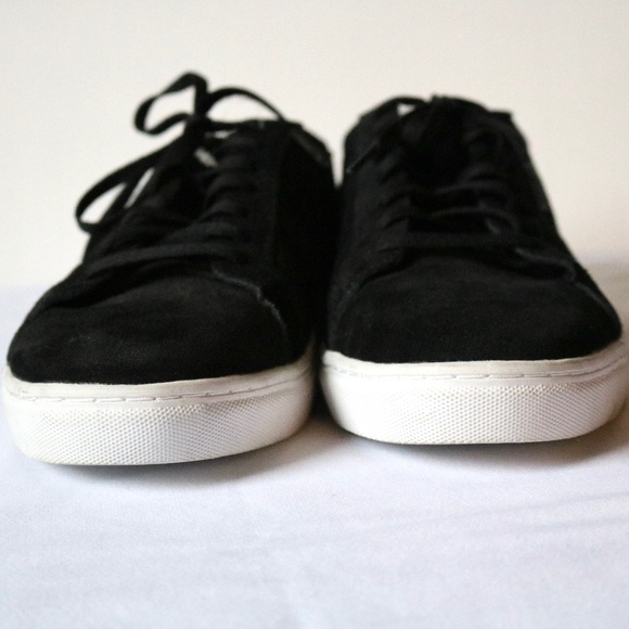 SKECHERS Street Los Angelis Black Suede Sneakers Lace Up Men's Size 8.5 Skate - Picture 5 of 11